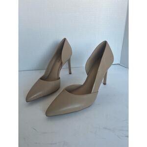 NWT Gianni Bini Leather Venicia Tan Stiletto Heel D’orsay Pump Shoes Size 9.5M